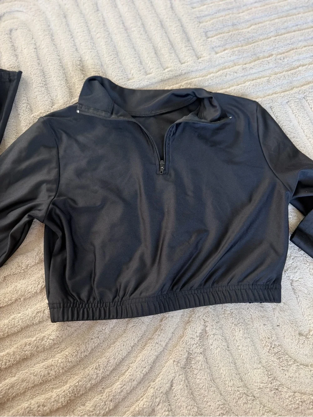 Champion ladies  Black Quarter-Zip Sweater